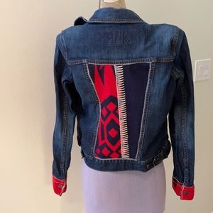 Up cycled denim jacket